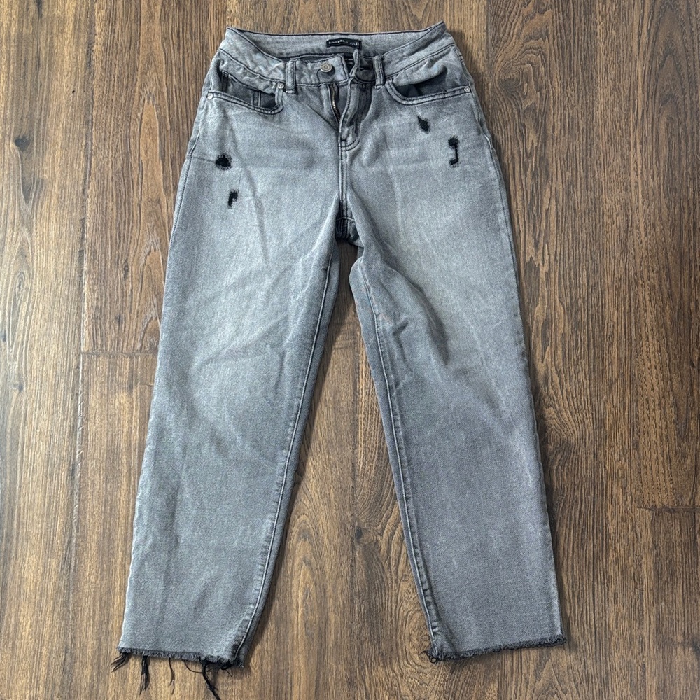 Gray Distressed Jeans